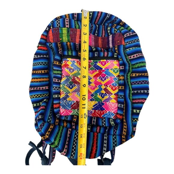 Creaciones "Mini" Casita Unique Made in Guatemala Backpack 100% Cotton Colorful - Picture 6 of 11